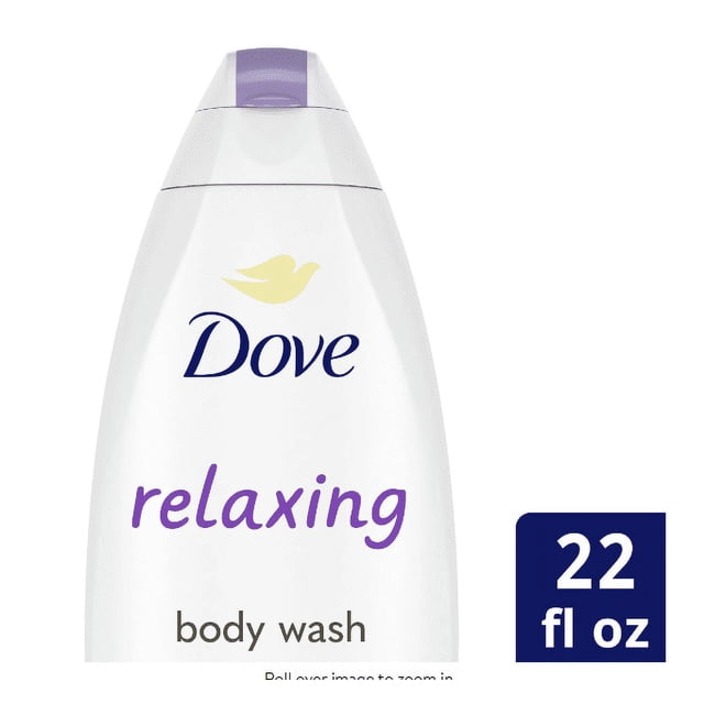 Dove Relaxing Body Wash Aceite de lavanda y limpiador de manzanilla que nutre tu piel calma y reconforta la piel 22 oz