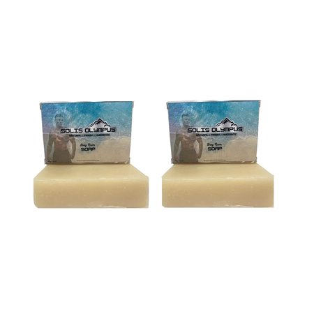 Solis Olympus - Hand & Body Wash Bay Rum Soap for Men's | Softer & Moisturized Skin Shaving Soap with Pure Essential Oils, All-natural Ingredients