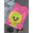 thumbnail image 3 of Kawaii Alien W Guitar T-Shirt Shaped T-Shirt Women -Image by Shutterstock, Female Small, 3 of 4