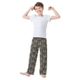 thumbnail image 3 of Black Cat Pattern Pajama Pants Soft Lightweight Lounge Pants Bottoms Sleep Pants Warm Comfy, 3 of 9