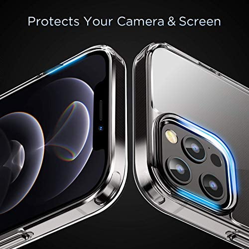 Letscom Crystal Clear Case for iPhone 12 Pro Max Anti-Yellowing, Corner Shockproof, Military Grade Protection Phone Case -Ci121MX - Clear
