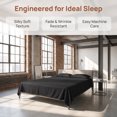 thumbnail image 2 of REGALWOVEN Microfiber Bed Sheet, Breathable Flat Sheet,  Bedding for Bedroom Black 96x106in, 2 of 5