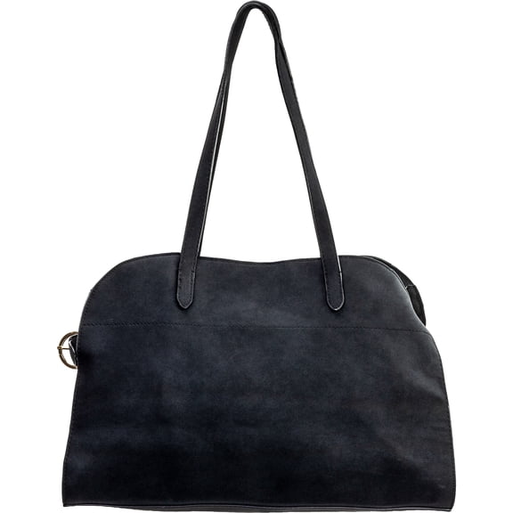 True Gear Women's Vegan Leather Bucket Handbag, Black