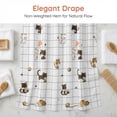 thumbnail image 3 of Unique Bargains Printed Waterproof Shower Curtain Sets with 12 Hooks Cat 71"W x 71"L, 3 of 7