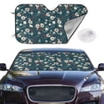 thumbnail image 2 of Kdxio Vintage Floral Print Windshield Sun Shade,UV Rays and Sun Heat Protection,Sunshade for Car Windshield,Car Shade Front Windshield - Medium, 2 of 6
