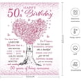 thumbnail image 2 of 50th Birthday Gifts for Women, 50th Birthday Gifts Blanket with Gift Box, 50 Year Old Gifts for Women Friends, 50th Birthday Gifts for Women Turning 50, Gifts for 50th Birthday Woman, 2 of 6
