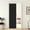 Black, variant on Vertical Striped Pleated Door Curtain Thermal Insulating Room‑Dividing