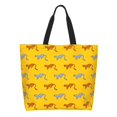 thumbnail image 1 of Fotbe Leopard Print Bolsa Tote Estética de Lona con Estampado para Mujer - Bolsa Reutilizable de Hombro Casual para Vacaciones, Compras, Trabajo y Gimnasio, 1 of 8