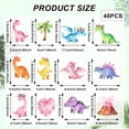 thumbnail image 2 of Decoraciones para Cupcakes CYUXING Dinosaurio Rosa 48 piezas para Fiesta, 2 of 7