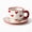 SX004, variant on Blue Sky Cloud Ceramic Coffee Mug with Saucer, 350ml for Latte Tea & Milk
