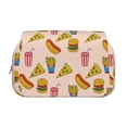 thumbnail image 2 of Disketp Hamburger Pizza Coke Estuche de Lápices de Doble Capa con Tapa Abatible y Cremallera, Organizador Escolar para Adolescentes y Adultos, 2 of 7