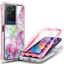 NGB SUPREMACY For TCL K32 5G Phone Case (T513W) Tempered Glass Screen Protector Full-Body Protective Shockproof Bumper TCL K32 Case Cover