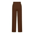 thumbnail image 5 of iHPH7 Office Pants for Women Work Pants Women Harem Pants Women Pantalones Para Mujer Chino Pants for Women Straight Leg Pants Women Straight Leg Trousers for Women Coffee L, 5 of 6