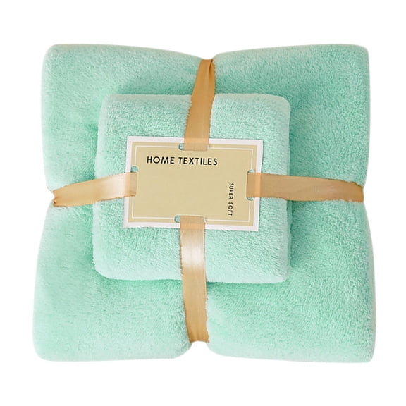 100Fens Cotton 2 In 1 Ultra Soft & Absorbent Bath Towel and Hand Towels Set for Bathroom,Shower Towel Washcloth