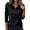 Black, variant on Women's Quarter Zip Pullover Sweatshirt, Long Sleeve V Neck Hooded Sweatshirt, Solid Color Casual Shirt, Fall Winter Loose Fit Tops for Women, Casual Long Sleeve Shirts for Women Black L