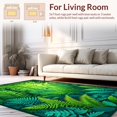 thumbnail image 2 of ODIKA 8'x10' Machine Washable Non-Slip Area Rug, Verdant Oasis Floral Leaf Design for Patio Deck Balcony Backyard High Traffic Rug, Green, 144475, 2 of 7