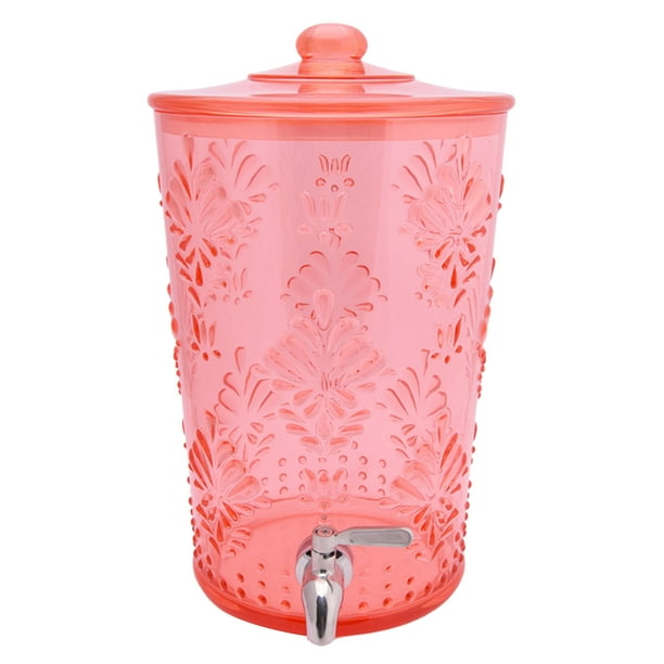 The Pioneer Woman Sunny Days 2Gallon Acrylic Beverage Dispenser, Coral