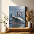 thumbnail image 6 of Ocean Liner Canvas Print Wall Art for Living Room Office Bedroom Study Hallway Dining Room Home Decor, 6 of 8