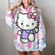 thumbnail image 1 of Sudadera con capucha de estilo hip hop para mujer, informal, con estampado de Hello Kitty, de gran tamaño, holgada, a la moda, para otoño, 1 of 1