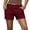 Wine #027, variant on Women's Stretch Twill Chino Shorts Tailored High Waisted Summer Dressy Casual Shorts with Pockets, XL