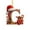 G, variant on Red Initials Christmas Ornaments for Tree 26 Letters Christmas Hanging Decorations for DIY Crafts Xmas Home Decor Personalized Gnomes Decorative Monogram Pendants with Santa Hat (D)