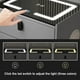 thumbnail image 4 of All Solid Wood Smart Bedside Table Simple USB LED Nightstand Modern Bedroom Mini Locker Furniture Bedroom Glass Cabinet My Lux Decor Round, 4 of 15