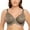 Brown, variant on Women's Underwire Unlined Bra Minimizers Non-Padded Full Coverage Lace Plus Size 36C