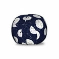 thumbnail image 1 of Night Sky Storage Toy Bag Chair, Smiling Moon Cartoon Characters Dots as Stars, Stuffed Animal Organizer Washable Bag, Large Size, Violet Blue Ceil Blue, by Ambesonne, 1 of 3