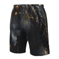 thumbnail image 4 of Balery Black And Gold White Horse Traje de Baño Estilo Hawaiano para Hombre, Shorts de Secado Rápido con Bolsillos-XX-Large, 4 of 6