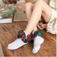 thumbnail image 2 of 1Pairs Toddler Girls Ruffle Socks Double Lace Frilly Princess Dress Sock Cotton Anti-slip Ankle Socks for Kids Years 1-10T, 2 of 5