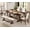 Brown, variant on WAMPAT 6-pieces Farmhouse Dinning Table,74.8" Kitchen Table Set with 4 Chairs and Bench for 6-8, Solid Wood Legs and Cushion Seat for Kitchen & Living Room,Espresso Oak