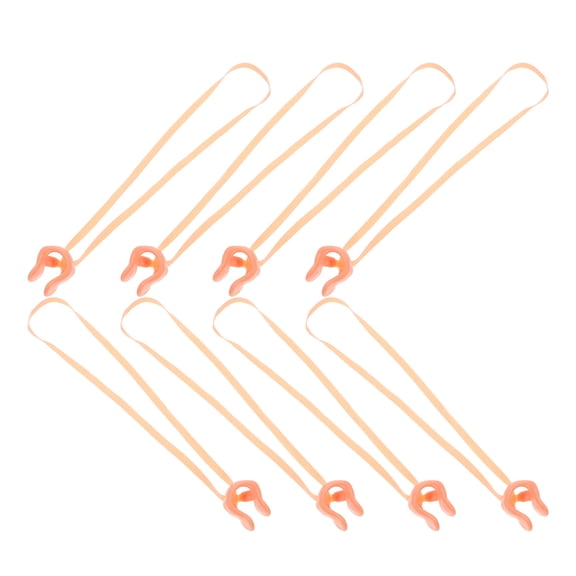 HEMOTON Waterproof Nose Plugs for Swimming with Strap Soft Emulsion Material Effective Water Protection Beige 8pcs
