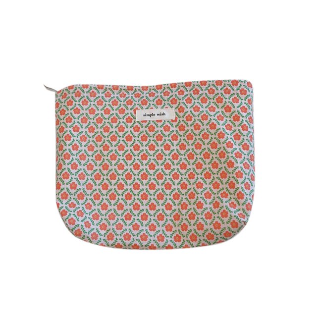 Bolsas de maquillaje de flores Bolsa de cosméticos de algodón portátil para regalos de vacaciones (StyleC) Tmvgtek Cuidado Belleza