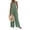Green #1, variant on Women's Wide Leg Square Neck Dressy Rompers Casual Loose Baggy Overalls Summer Workout Jumpsuits With Pockets Green S
