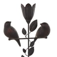 thumbnail image 4 of 7" x 14" Black Polystone Perching Bird Sculpture with Leaf Vine and Copper Shading, by DecMode, 4 of 9