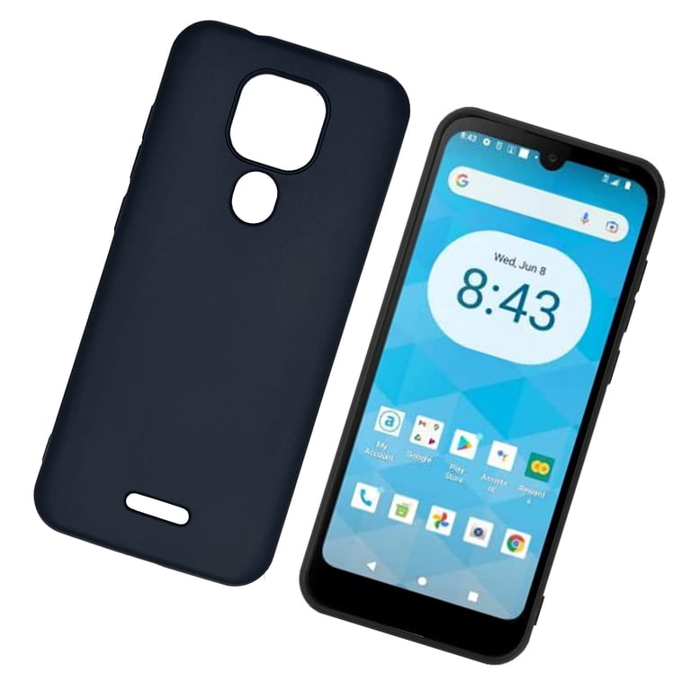 For Ans Artia ACK2326 TPU 1-Piece Flexible Skin Cover Cell Phone Case - TPU  Black