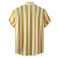 thumbnail image 4 of LIIPEE Fashion Stripes Graphic Button Up Shirts For Boys Short Sleeve Turn Down Collar Beach Shirt Kids Casual Cute Summer Tops,7-8 Years, 4 of 5