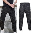 thumbnail image 3 of Pantalones cargo casuales para hombre Streetwear Fashion Hip Hop Amy Pantalones de senderismo para actividades al aire libre Black_M Baoblaze Pantalones de camuflaje, 3 of 8