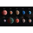 thumbnail image 3 of NASA, ESA, 24x16 Black Modern Framed Museum Art Print Titled - Artist Impression of Hot Jupiter Exoplanets - Annotated, 3 of 5