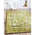 thumbnail image 2 of Unique Loom 3135000 4 x 6 ft. Imperial Lygos Rectangular Rug, Green, 2 of 10