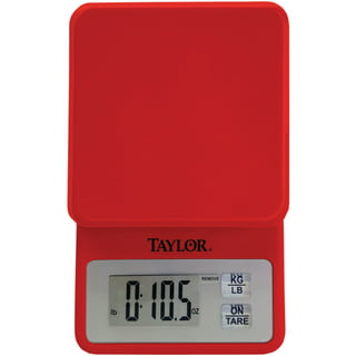 Taylor Precision Products 5280827 Antimicrobial Kitchen Scale with Rotating  Knob, 11-Lb. Capacity 