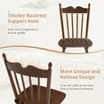 thumbnail image 6 of Dycanpo Dining Chairs Set of 2,Farmhouse Wooden Windsor Kitchen Chairs with Thicker Backrest for Kitchen,Black Walnut, 6 of 8