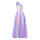 thumbnail image 5 of Vestido de mujer sin mangas asimétrico casual moda fiesta diario elegante estampado Fridja  hjkh1181, 5 of 8