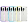 thumbnail image 6 of Case for iPhone 14 Cute Curly Wave Frame Shape Soft TPU Silicone Phone Case for Women Girls, Anti-Scratch Shockproof Protective Case for iPhone 14, Blue, 6 of 11
