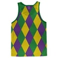 thumbnail image 2 of Mardi Gras Jester Costume Adult Mesh Jersey White-Kelly LG, 2 of 2