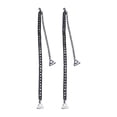 thumbnail image 4 of 1 par de correas de hombro para sujetador, correa antideslizante, correas decorativas extraíbles y ajustables para ropa interior de mujer para vestido Longitud del gancho de 18 cm. Yinane  Tirantes del sujetador, 4 of 8