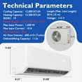 thumbnail image 3 of 12000BTU Mini Split Ac/Heating System,19 SEER2 115V AC Unit Cools Rooms up to 750 Sq. Ft, Q Panel Indoor Unit Split Air Conditioner,Energy Efficient Inverter AC w/Heat Pump,Low Noise (42 db), 3 of 8
