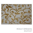 thumbnail image 4 of SUSSEXHOME Leaves Collection 2'x3' Beige Area Rug, Extra Soft and Comfy Carpet, Area Rugs for Kitchen, Living Room Rug, Runner Rug, Indoor Rugs for Bedroom, Machine Rug for Kids Rug, Area Rug, 4 of 6