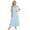 Blue, variant on Women's Vintage Victorian Nightgown Dresses Elegant Ruffled Sleepwear Dress Gown Pajamas Lounge Dress