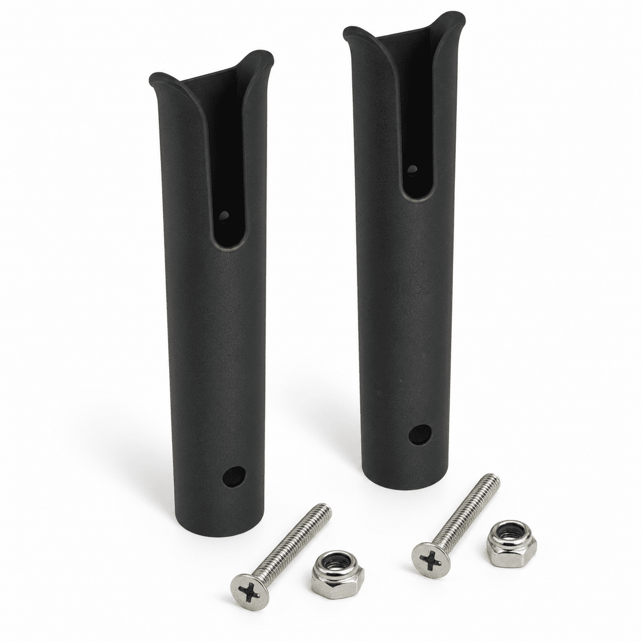 2-Tube Fishing Rod Rack Black Replacement Accessory for Deep Sea Trolling Holders